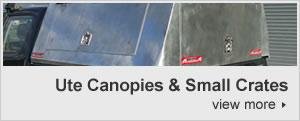 Ute canopies & small crates